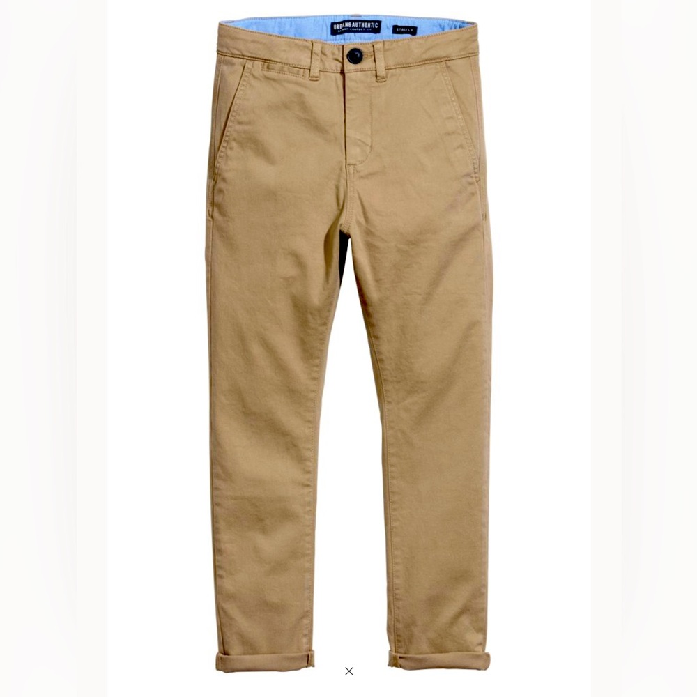 Chinos, dark beige, H&M, boys 12-13 yo